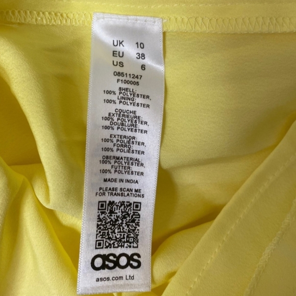 Asos Pleated Midi Skirt in Yellow - Picture 5 of 7